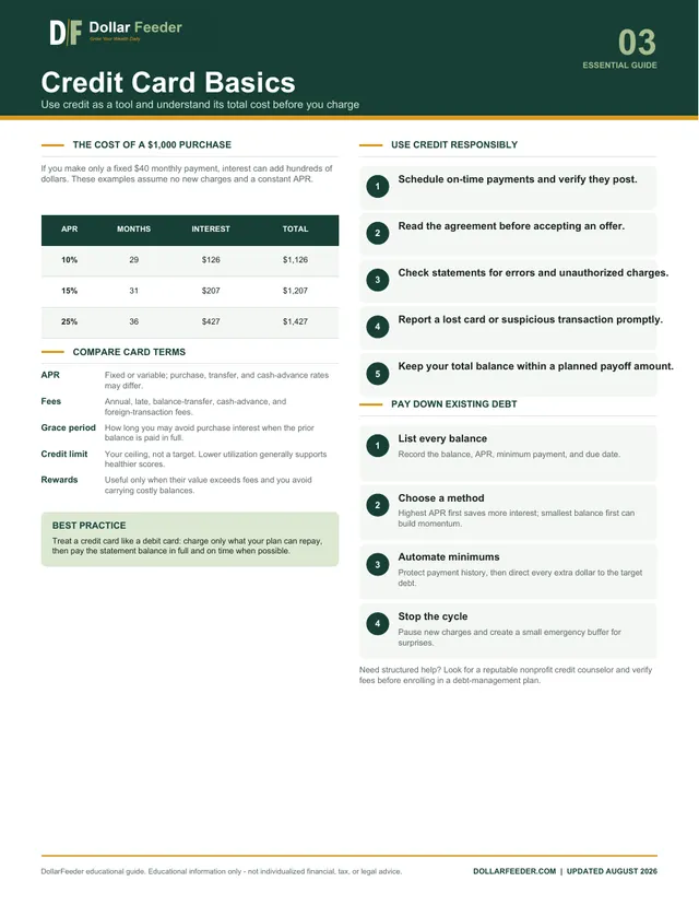 Credit Card Basics Guide preview
